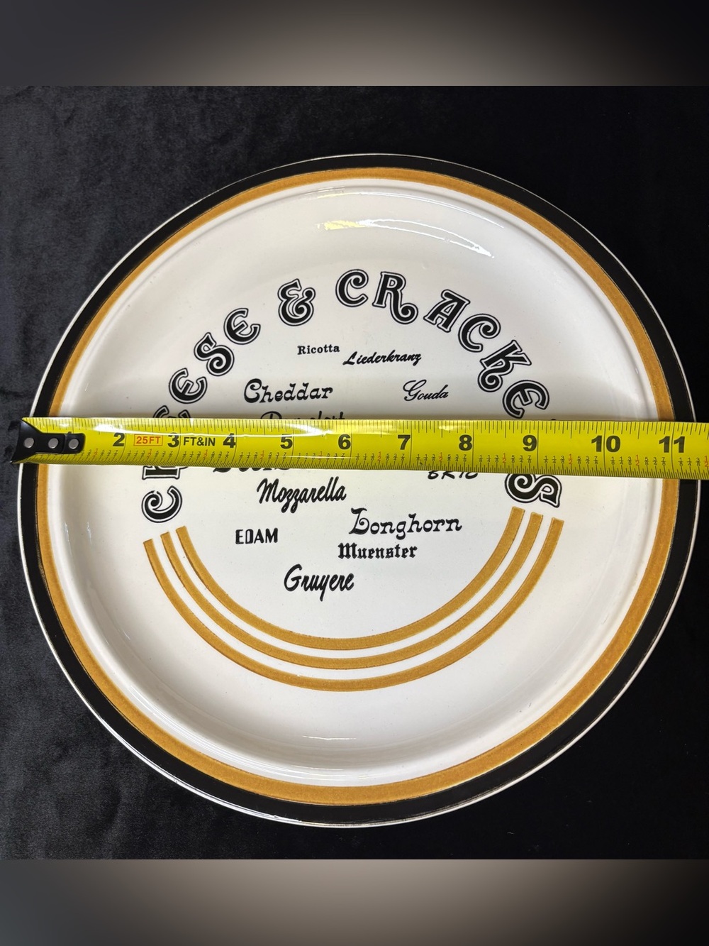 Vintage 1970’s Cheese And Cracker Plate - Picture 4 of 4